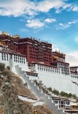 Palais du Potala à Lhassa (Tibet) avec beau ciel
