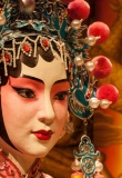 Actrice maquillée de l'Opéra de Pékin