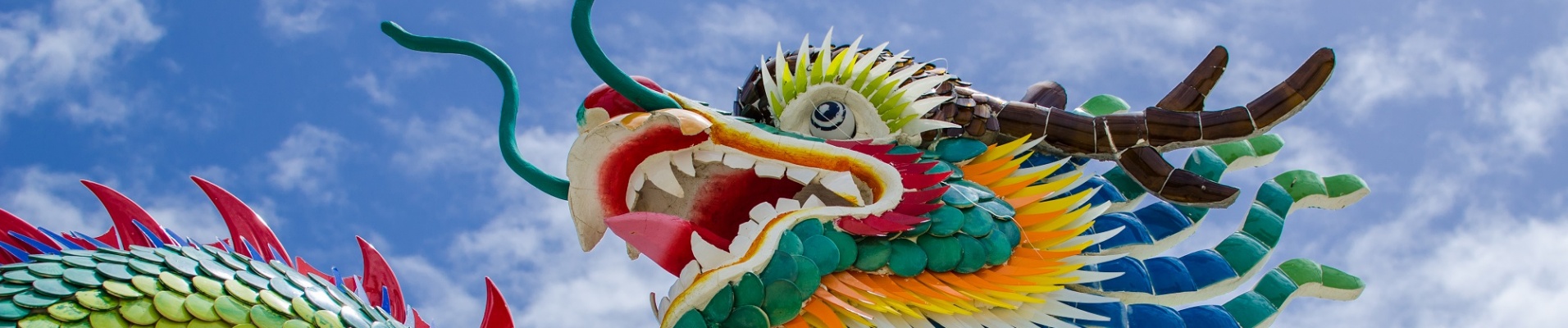Dragon chinois coloré