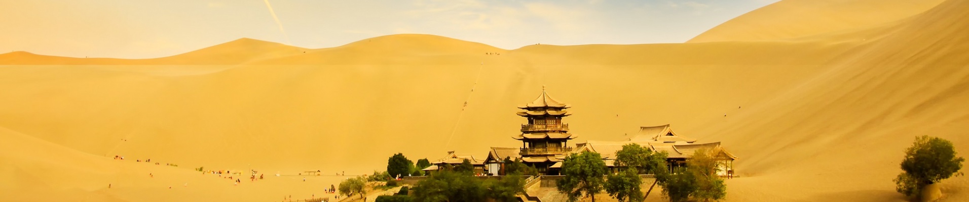 Dunhuang Crescent Moon Spring, province de Gansu