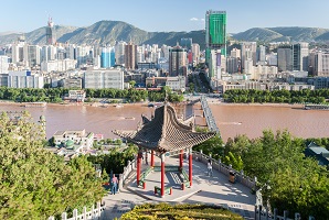 Vue panoramique de Lanzhou