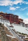Palais du Potala à Lhassa (Tibet) avec beau ciel