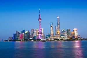 Skyline de Shanghai durant la nuit