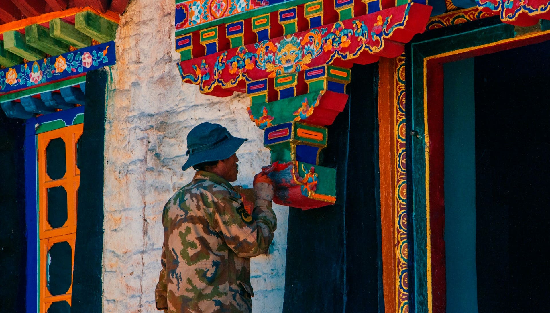 peinture lhassa tibet
